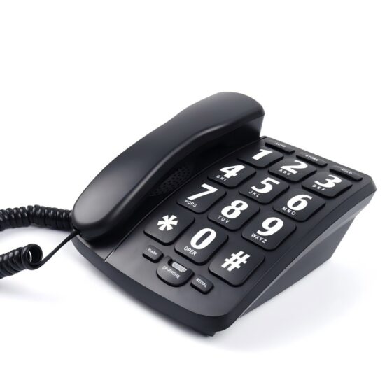 Hearing Aid Compatible Big Button Corded Telephone CT-253
